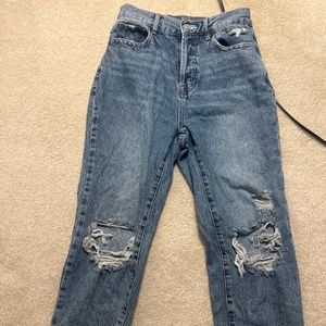 blue ripped pacsun jeans